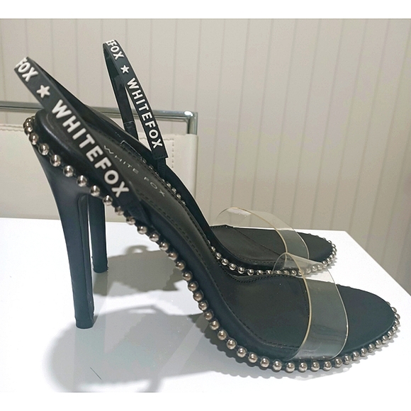 WHITE FOX Chaos studded heels *size 10* - Picture 4 of 11